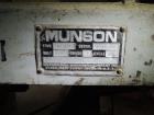 Used- Munson 100 Cu Ft. Ribbon Blender. Model HD-39MS.  Carbon Steel construction. Trough dimension 42