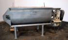 Used Hayes & Stolz Double Spiral Ribbon Blender, 20 Cubic Feet Working Capacity, Model HR20USS, 304 Stainless Steel. Non-jacketed trough 26
