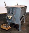 Used Hayes & Stolz Double Spiral Ribbon Blender, 20 Cubic Feet Working Capacity, Model HR20USS, 304 Stainless Steel. Non-jacketed trough 26