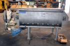 Used Hayes & Stolz Double Spiral Ribbon Blender, 20 Cubic Feet Working Capacity, Model HR20USS, 304 Stainless Steel. Non-jacketed trough 26