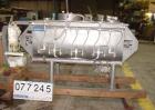 USED: Hayes & Stolz double spiral ribbon blender, model HR20USS, 20 cu ft working capacity, 304 stainless steel. Non-jacketed trough 26