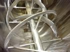 Used Hayes & Stolz Double Spiral Ribbon Blender, Model HR86-0901SSS, 86 Cubic F