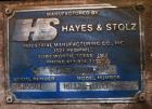 Used Hayes & Stolz Ribbon Blender, 128 Cubic Feet, Carbon Steel. Approximately 58