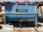 USED: S Howes Mixall double ribbon blender, 100 cubic feet, model M488, 316 stainless steel. Carbon steel jacketed trough 48