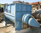 USED: S Howes Mixall double ribbon blender, 100 cubic feet, model M488, 316 stainless steel. Carbon steel jacketed trough 48