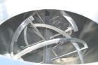 USED: S Howes Mixall double ribbon blender, 100 cubic feet, model M488, 316 stainless steel. Carbon steel jacketed trough 48