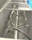 Used S. Howes Double Spiral Ribbon Blender, 170 cubic feet working capacity, 321 stainless steel. Non-jacketed trough 48