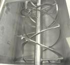 Used S. Howes Double Spiral Ribbon Blender, 170 cubic feet working capacity, 321 stainless steel. Non-jacketed trough 48