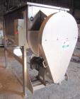 Used Aaron Process Ribbon Blender, Model IMB 75, WORKING CAPACITY: 75 cubic feet. TROUGH: Constructed of stainless steel material on all product contact areas, all external stiffeners, legs, ribs and...
