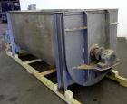 Used J H Day Double Spiral Ribbon Blender, Model 44X10, 120 Cubic Feet Working Capacity (144 Total), 304 Stainless Steel. Non-Jacketed trough 44