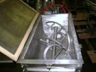 Used J.H. Day Double Spiral Ribbon Blender, Model B, 5 cubic feet working capacity (6 total), stainless steel. Non-jacketed trough 17