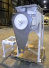 Used J.H. Day Double Spiral Ribbon Blender, model C, 10.8 cubic feet working capacity (12.5 total), 304 stainless steel. Carbon steel jacketed trough 21