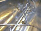 Used J.H. Day Double Spiral Ribbon Blender, model C, 10.8 cubic feet working capacity (12.5 total), 304 stainless steel. Carbon steel jacketed trough 21