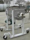 USED: J H Day double spiral ribbon blender, 10.8 cubic feet working capacity, 12.5 total, 304 stainless steel. Non-jacketed trough 21