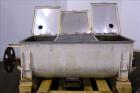 Used- Double Spiral Ribbon Blender, 36 Cubic Feet Working Capacity. 304 Stainless Steel non-jacketed trough 78
