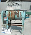 USED: J H Day Double Spiral Ribbon Blender, 17.5 cubic feet working capacity, 19.5 total, 316 stainless steel. Carbon steel jacketed trough 24