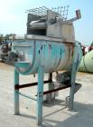 USED: J H Day Double Spiral Ribbon Blender, 17.5 cubic feet working capacity, 19.5 total, 316 stainless steel. Carbon steel jacketed trough 24