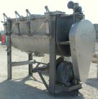 Used J.H. Day Double Spiral Ribbon Blender, model F, 54 cubic feet working capacity (59 total), 316 stainless steel. Jacketed trough 34