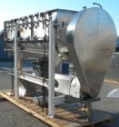 Used Day Double Spiral Ribbon Blender, Model G, 62.5 cubic feet working capacity (69 total), 304 Stainless Steel. Non-jacketed trough 36
