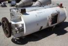 Used J.H. Day Double Spiral Ribbon Blender, Model G, 62.5 cubic feet working capacity (69 total), 304 stainless steel. Non-jacketed trough 36