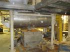 Used J H Day 60 Cubic Foot Stainless Ribbon Blender. 30 hp with stainless steel contact surface. 9' long x 44