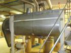 Used J H Day 50 Cubic Foot Stainless Ribbon Blender. 20 hp with stainless steel contact surface. 9' long x 44