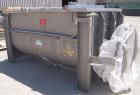 Used J.H. Day Double Spiral Ribbon Blender, 80 cubic feet working capacity, 93 total, 304 stainless steel. Non-jacketed trough 40