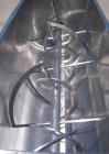 Used J.H. Day Double Spiral Ribbon Blender, 80 cubic feet working capacity, 93 total, 304 stainless steel. Non-jacketed trough 40
