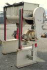 Used J.H. Day Double Spiral Ribbon Blender, 17.8 cubic foot working capacity. 304 stainless steel clad; carbon steel outside.  Non-jacketed trough 24