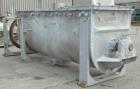 Used J.H. Day Double Spiral Ribbon Blender, 100 Cubic Feet Working Capacity (115 Total), 304 Stainless Steel. Non-Jacketed trough 40
