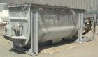 Used J.H. Day Double Spiral Ribbon Blender, 100 Cubic Feet Working Capacity (115 Total), 304 Stainless Steel. Non-Jacketed trough 40