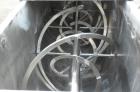 Used J.H. Day Double Spiral Ribbon Blender, 100 Cubic Feet Working Capacity (115 Total), 304 Stainless Steel. Non-Jacketed trough 40
