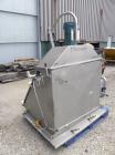 Used J.H. Day Double Spiral Ribbon Blender, 100 Cubic Feet Working Capacity (115 Total), 304 Stainless Steel. Non-Jacketed trough 40