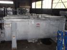 Used J.H. Day Double Spiral Ribbon Blender, 100 cubic feet working capacity (115 total), 304 stainless steel. Non-jacketed trough 40