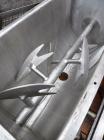 Used J.H. Day Paddle Mixer, 10.8 cubic feet working capacity, 12.5 total, 304 stainless steel. Dimple jacketed trough 21