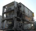 Used J.H. Day Double Spiral Ribbon Blender, 270 cubic feet working capacity (298 total), carbon steel. Jacketed trough 60