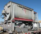 Used J.H. Day Double Spiral Ribbon Blender, 270 cubic feet working capacity (298 total), carbon steel. Jacketed trough 60