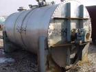 USED: Day cylindrical ribbon blender Model 72x12, 304 S/S. 327 cu ft total. 294.1 cu ft working capacity. 6'n dia x 12'n long. Flat heads. (1) end removable. Dbl spiral ribbon, inner 1/2