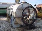USED: Day cylindrical ribbon blender Model 72x12, 304 S/S. 327 cu ft total. 294.1 cu ft working capacity. 6'n dia x 12'n long. Flat heads. (1) end removable. Dbl spiral ribbon, inner 1/2