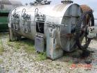 USED: Day cylindrical ribbon blender Model 72x12, 304 S/S. 327 cu ft total. 294.1 cu ft working capacity. 6'n dia x 12'n long. Flat heads. (1) end removable. Dbl spiral ribbon, inner 1/2