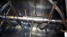 Used J.H. Day Double Spiral Ribbon Blender, 185 cubic feet working capacity, 304 stainless steel. Non-jacketed trough 50