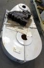 Used J.H. Day Double Spiral Ribbon Blender, 100 cubic feet working capacity (115 total), 304 stainless steel.  Non-Jacketed trough 40