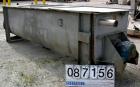 Used J H Day Double Spiral Ribbon Blender, 100 Cubic Feet Working Capacity, 316 Stainless Steel. Non-jacketed trough 35-5/8