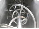 Used J H Day Double Spiral Ribbon Blender, 100 Cubic Feet Working Capacity, 316 Stainless Steel. Non-jacketed trough 35-5/8