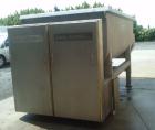 Used Karl Schnell Twin Shaft Ribbon Mixer. All stainless steel, capacity 1190 gallons (4,500 liters). Bowl dimensions 5'3
