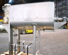 Used Lee Industries Double Spiral Ribbon Blender, 27.8 Cubic Feet (1200 Pound) Working Capacity, Model 1200TDR, 316 Stainless Steel. #4 Finish Non-jacketed trough 30 wide x 60 long x 32 deep. Open to...