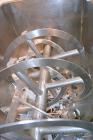 Used Lee Industries Double Spiral Ribbon Blender, 27.8 Cubic Feet (1200 Pound) Working Capacity, Model 1200TDR, 316 Stainless Steel. #4 Finish Non-jacketed trough 30 wide x 60 long x 32 deep. Open to...
