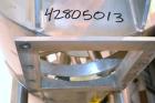 Used Lee Industries Double Spiral Ribbon Blender, 27.8 Cubic Feet (1200 Pound) Working Capacity, Model 1200TDR, 316 Stainless Steel. #4 Finish Non-jacketed trough 30 wide x 60 long x 32 deep. Open to...