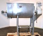 Used Lee Industries Double Spiral Ribbon Blender, 27.8 Cubic Feet (1200 Pound) Working Capacity, Model 1200TDR, 316 Stainless Steel. #4 Finish Non-jacketed trough 30’’ wide x 60’’ long x 32’’ deep. O...