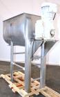 Used Lee Industries Double Spiral Ribbon Blender, 27.8 Cubic Feet (1200 Pound) Working Capacity, Model 1200TDR, 316 Stainless Steel. #4 Finish Non-jacketed trough 30’’ wide x 60’’ long x 32’’ deep. O...